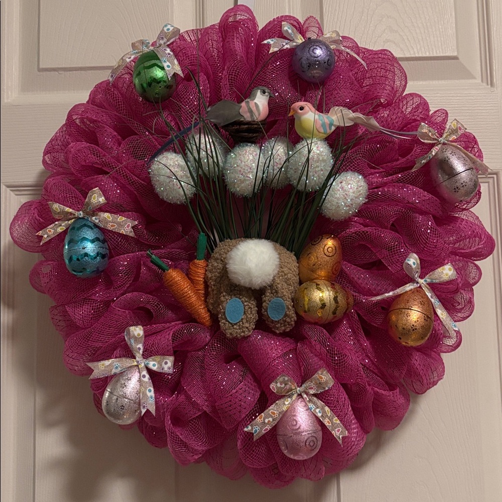 Handcrafted Easter Wreath 14”